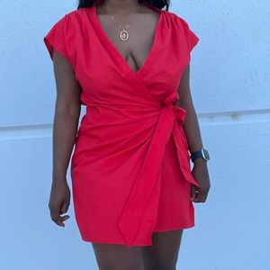 Red Zara Romper ( Size S)